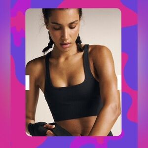 FP Movement by Free People Black Sports Bra Medium NWT